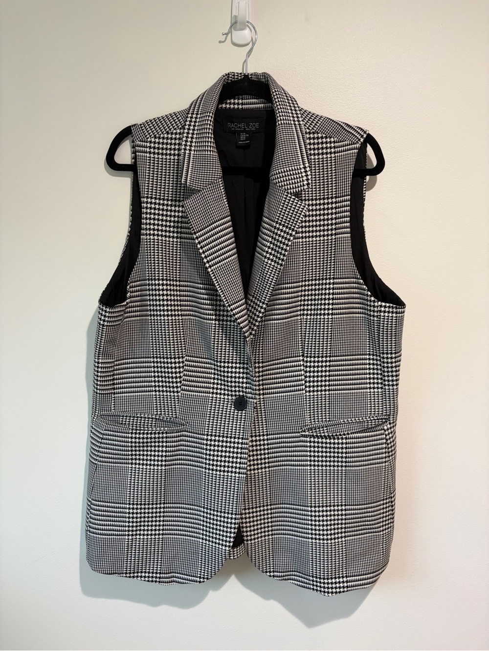 Rachel Zoe Glen Plaid Blazer Vest